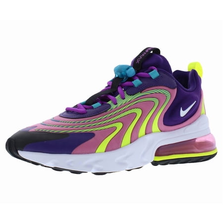 Nike W Air Max 270 React Eng Womens Casual Running Shoes Ck2595 6.5 Eggplant/White-magic Flamingo