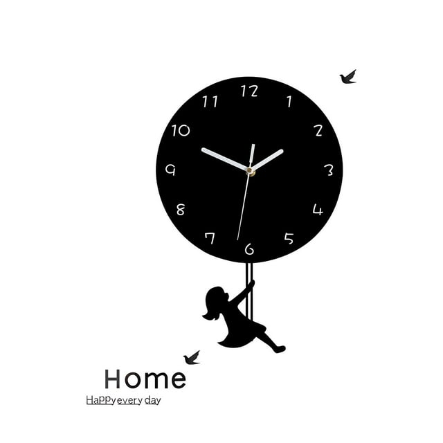 Reloj de pared de 30 cm, reloj colgante redondo para dormitorio, sala de estar, sala de estudio