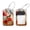 multicolored 2, variant on PhooArto 2 Pcs Birds on a Wire Sundown Luggage Tag for Suitcases, Leather Baggage Tags Identifiers for Travel, Stainless Steel Loop Name ID Label for Women Bag Backpack