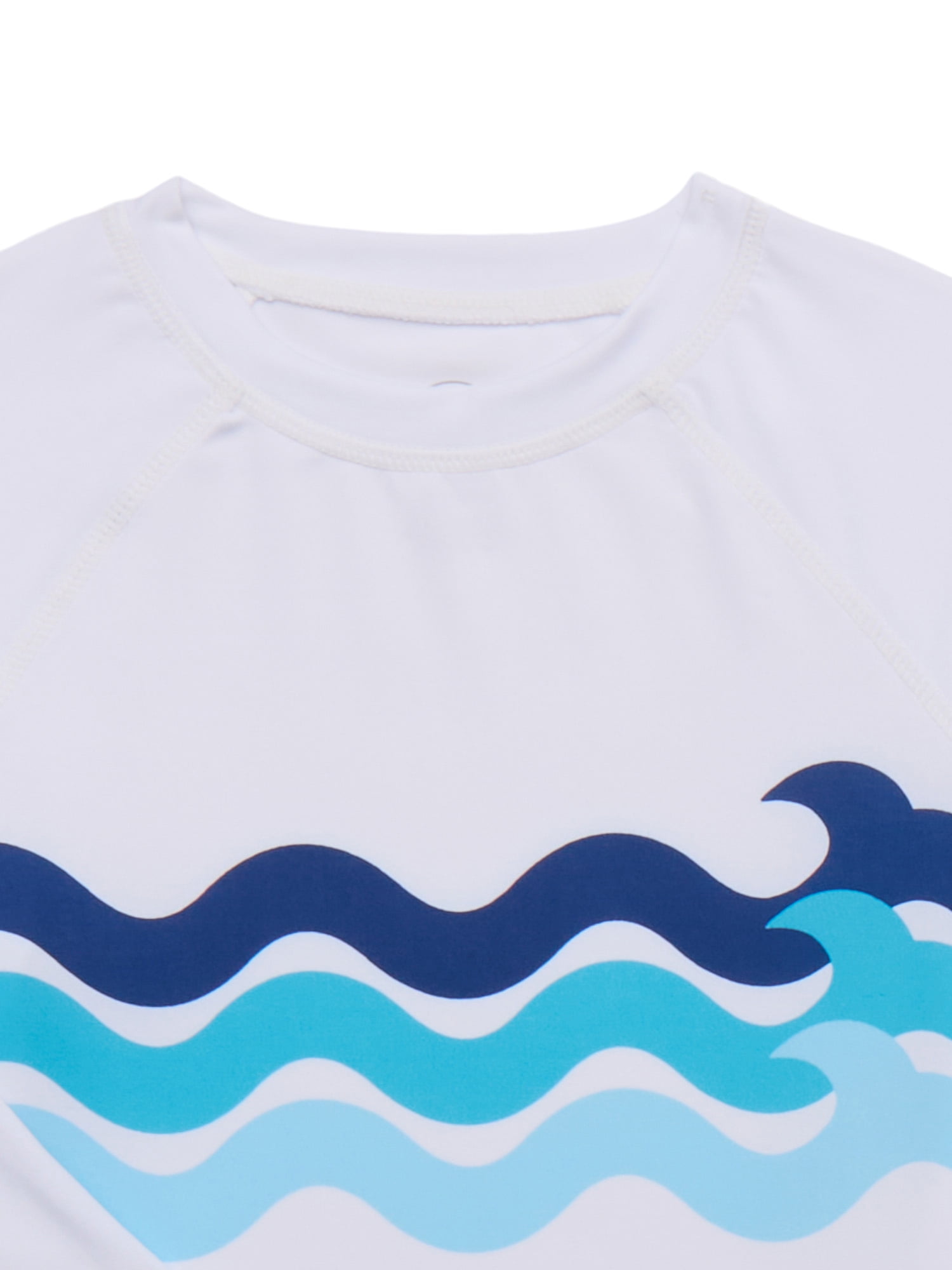 Wonder Nation Boys Long Sleeve Rashguard and Swim Trunks Set with UPF 50+, 2-Piece, Sizes 4-18 & Husky