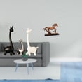 thumbnail image 2 of Estatua de alce y ciervo,Estatua de jirafa de cerámica,adorno moderno para decoración del hogar,Figura de caballo,Escultura de figura de caballo en miniatura coleccionable,Estatua de animal, 2 of 8