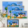 thumbnail image 4 of Designart 'Colourful Landscape Trees Impressionist I' Modern Framed Canvas Wall Art Print, 4 of 5