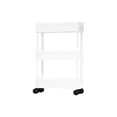 thumbnail image 1 of QualitChoice Occupying No Space 5 Tier Storage Cart For Compact Storage Solutions Applicable Scenarios Bathroom White,3 layers 20cm, 1 of 6