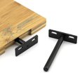 thumbnail image 2 of 4pcs Floating Shelf Bracket, Metal Invisible Shelf Bracket, Heavy Duty Hidden Shelf Bracket, Invisible Wood Shelf Bracket, 2 of 5