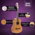 thumbnail image 3 of Hola! Music Pre Strung 39" Classical Guitar with Soft Nylon Strings, Natural, 3 of 7
