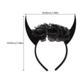 thumbnail image 5 of Diadema de bocina para la cabeza de la cabeza de Halloween de la cabeza de la bocina de los cosplay con cabeza de calavera, 5 of 5