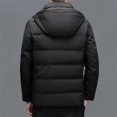 thumbnail image 3 of Chaqueta de plumón con capucha nueva de invierno YXL-7788 para hombre con solapa informal de negocios de pato blanco cálida y gruesa, 3 of 4