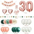 thumbnail image 3 of SPECOOL 30th Green Rose Gold Birthday Party Decorations, 30th Birthday Supplies Metallic Rose Gold Green Balloons Happy Birthday Decoration for 30 Years Old Green Gold Birthday Party Supplies, 3 of 5