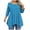 Blue, variant on Women's Elegant Dot Print Shirt 3/4 Sleeve Tees Round Neck Chic Blouse Casual Loose Fit Tunic Tops My Order My Items