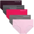 thumbnail image 1 of Reebok Pack de 5 panties hipster sin costuras elásticas talla XL, 1 of 6