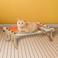 thumbnail image 1 of Percha para ventana de gato de doble propósito, estante para hamaca, ajustable, resistente, duradera, cama para gato, lavable para gatos de interior, naranja gris Salvador Percha para ventana de gato, 1 of 10