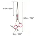 thumbnail image 2 of Unique Bargains 1 Pc Convenient Pet Trimmers for Pets Shop 6.5 Inches Silver Tone Pink Stainless Steel, 2 of 4