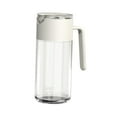 thumbnail image 2 of GROWTH TANK Glass Oil Bottle 550ml Container Auto Clips Olive Oil Dispenser Bottle Soy Sauce white, 2 of 9