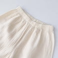 thumbnail image 5 of TOWED22 Toddler Girl Summer Outfits Eyelet Embroidery Cami Tops + Plaid Print Wide Leg Pants 2 Pcs Infant Girl Clothes Set(Brown,2-3 Y), 5 of 8