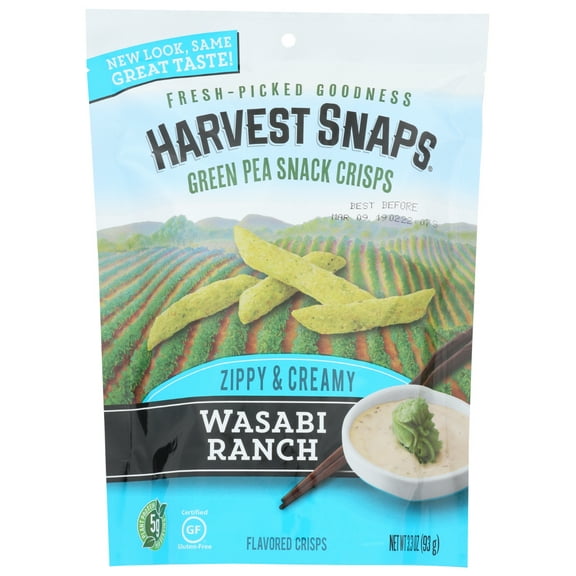 Calbee Green Pea Crisps, Wasabi Ranch, 3.3 Oz.