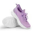 thumbnail image 4 of Kushyshoo Girls Lightweight Sneakers Kids Breathable Lace-up Athletic Running Shoes Big Kids Walking Shoes Purple Size 4, 4 of 7