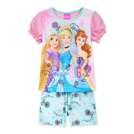 Disney Girls 2-Piece Character Pajama Sleep Set