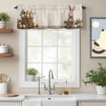 thumbnail image 2 of Easter Bunny Kitchen Curtain Valances for Windows Farmhouse Short Curtains, Simple Retro Spring Rabbit Eggs Plants Rod Pocket Valance Curtain for Bedroom Cafe Living Room, 2 of 8