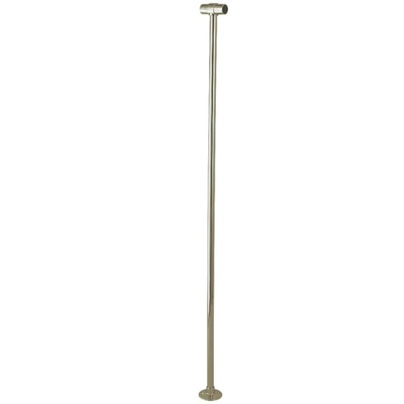Kingston Brass ABT1042-8 Shower Curtain Rail Support, Brushed Nickel