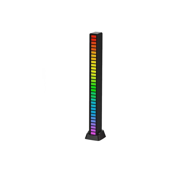 Bearachild Luz recargable colorida RGB para juegos, Control de sonido activado por voz, lámpara inalámbrica tipo c, accesorio de iluminación Type3 NO3