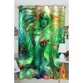 thumbnail image 1 of ABPHQTO Hermosa sirena con una atractiva figura de pez Cortina de ventana Cortina de cocina Tamaño 130x210 cm (Una pieza) ABPHQTO Window-ZK87-One, 1 of 2