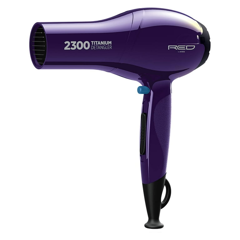RED by Kiss Titanium 2300 Detangler Hair Dryer – Double Comb Layer