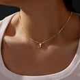 thumbnail image 2 of Cross Necklace for Women, Dainty 14K Gold Silver Plated Cross Choker Christian Necklace Religious Faith Jewelry, 2 of 6