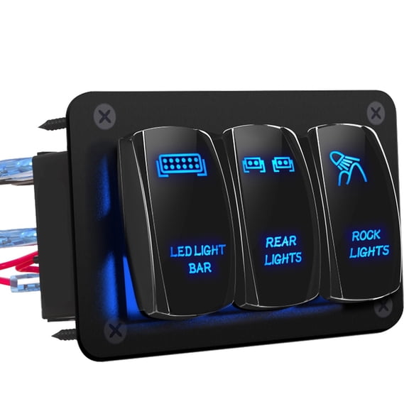 12V 24V Waterproof Toggle Switches LED Light Bar Switches Panel for Marine