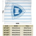 thumbnail image 3 of Yeshiva University Logo Fleece Blanket, Very Soft Microfiber Flannel Blanket for Couch Warm and Cozy for All Seasons, 3 of 6