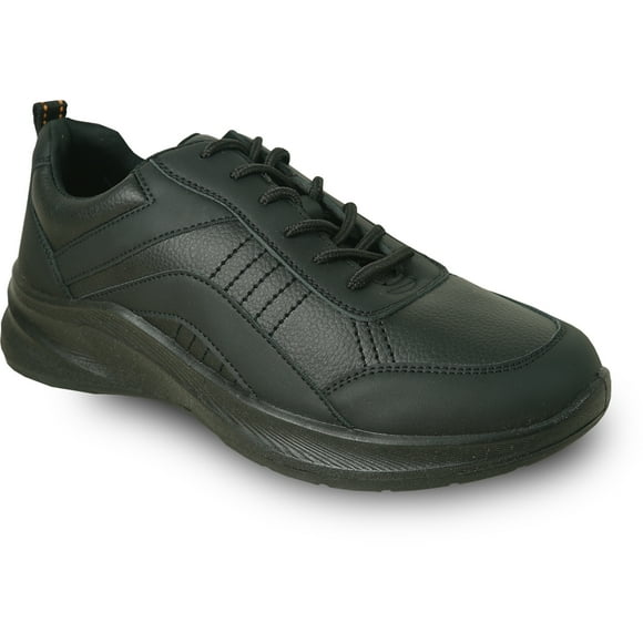 vangelo Women Professional Slip Resistant Lace Up Work Sneaker for Food Service Health Care Nurse ARIA-4 Black