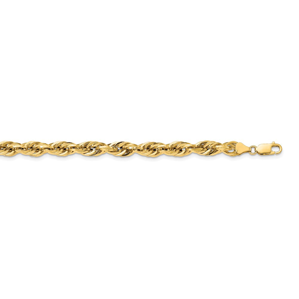 Solid 14k Yellow Gold .7mm Box Chain Necklace with Secure Lobster Lock Clasp 