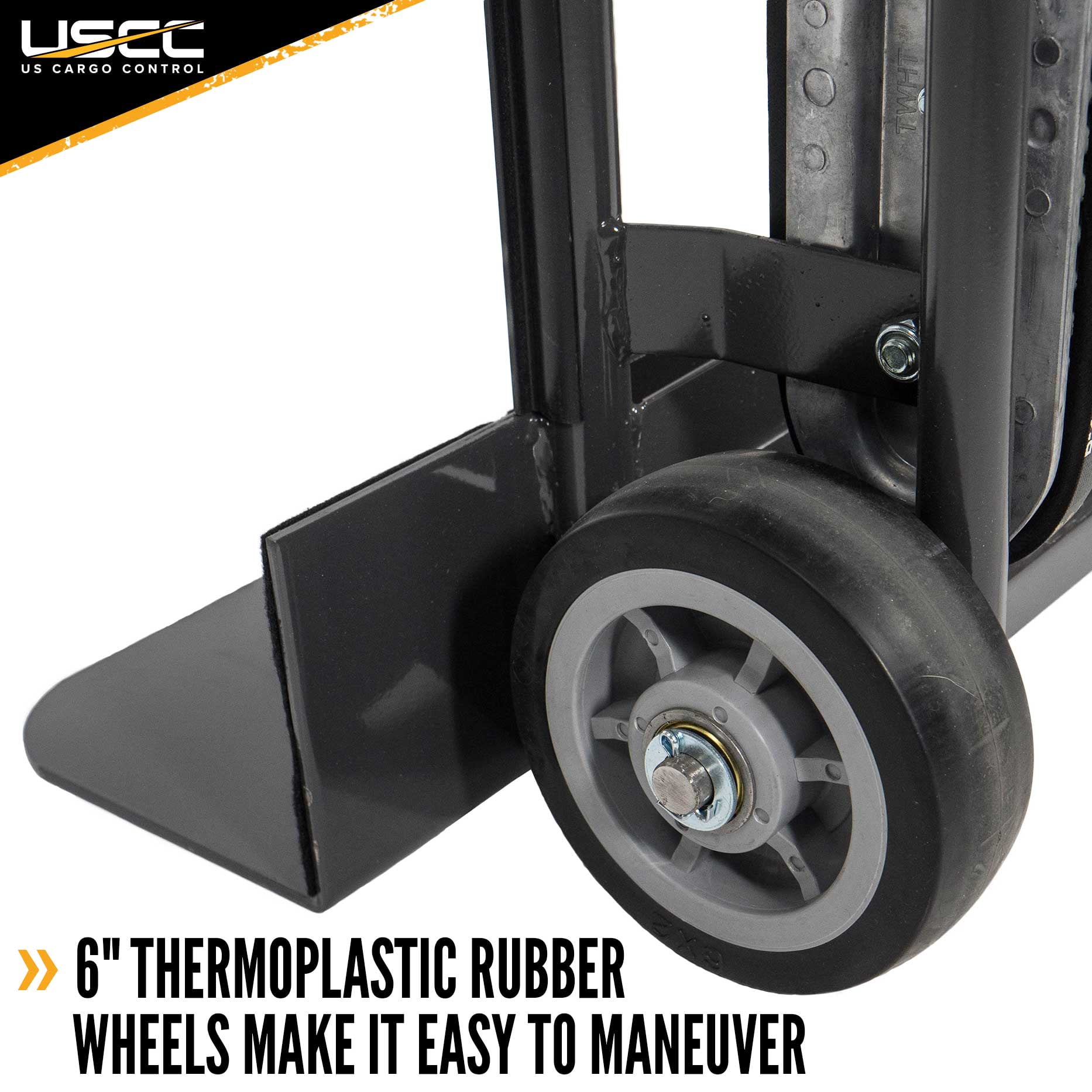 US Cargo Control Appliance Truck - Industrial Steel Appliance Hand Truck, 800 LBS Capacity, Appliance Hand Dolly with Double Auto Recoil System & Stair Climber, Appliance Dolly Heavy Duty with Straps