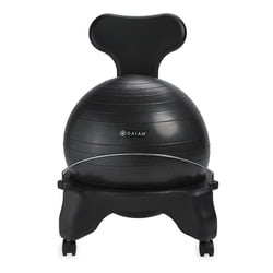 Gaiam Balance Ball Chair, Black (Best Exercise Ball Chair)