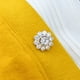 thumbnail image 1 of Broche Hugo Pin de Solapa de Flor de Cristal para Cuello, 1 of 10