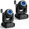 thumbnail image 1 of Moving Head Lights 60W LED by DMX Sound Activated and Remote Control with 8 Gobos 8 Colors Wheel 2 Pack, 1 of 6