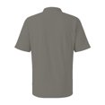 thumbnail image 6 of Men's Cotton Linen Henley Shirt 2026 Short Sleeve Button Down Shirts Solid Casual Summer Beach T-Shirts Gray S, 6 of 7