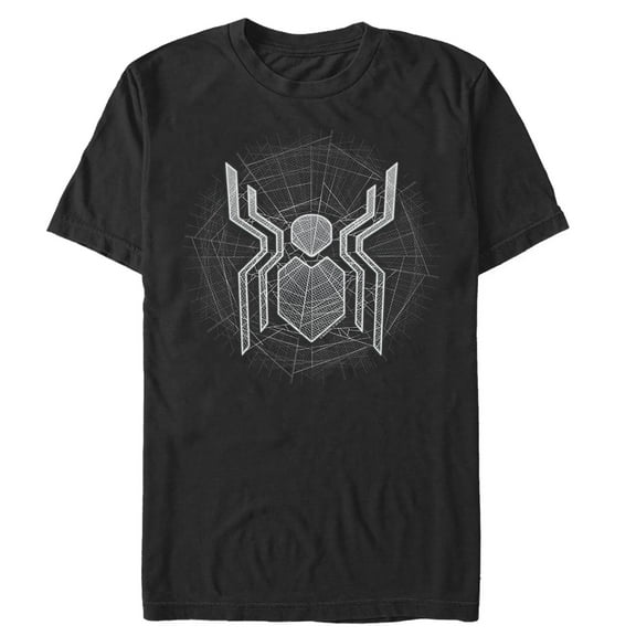 Men's Marvel Spider-Man: Far From Home Ghostly Logo Graphic Tee Black 5X Large
