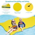thumbnail image 5 of Resenkos Outroad Floating Water Pad Mat, Floating Island Pad,3-Layer Relaxing Tear-proof Water Mat-Yellow, 5 of 11