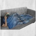 thumbnail image 6 of Winter Soft Flannel Fleece Blanket, Snow Covered Frozen Winter with Clear Open Sky Photograph Seasonal Image Print, Cozy Plush for Indoor and Outdoor Use, 70" x 90", Blue White Brown, by Ambesonne, 6 of 6