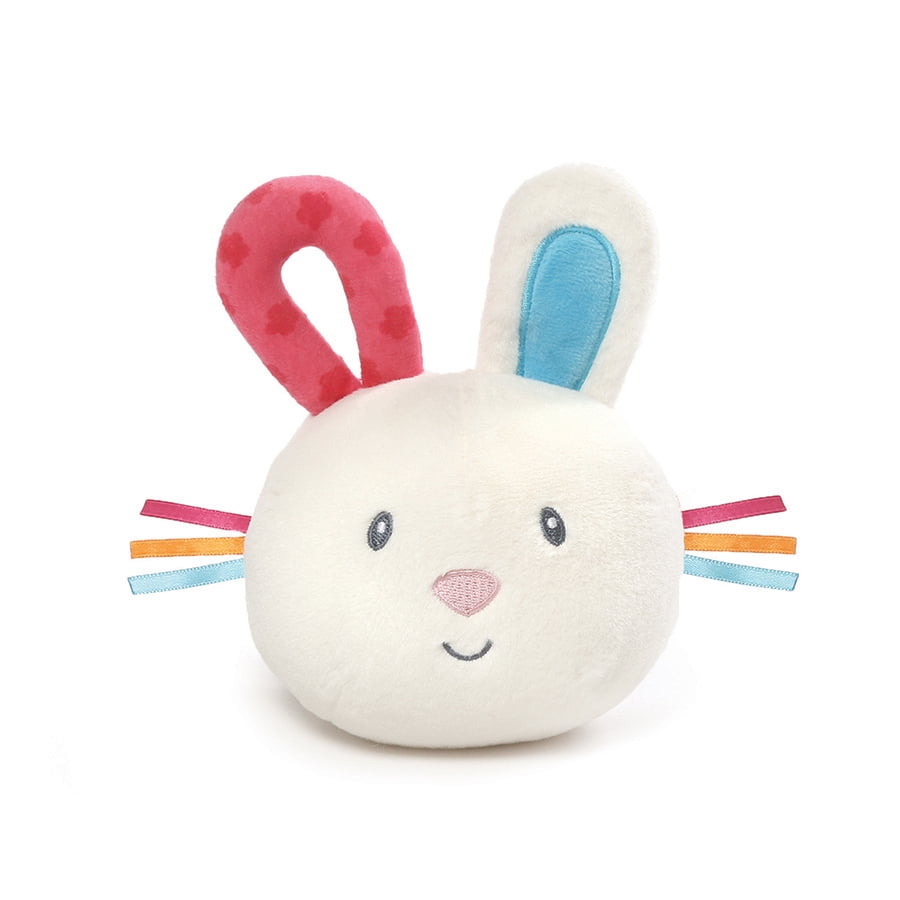 Cream 6" Baby GUND Flora Bunny Silly Sounds Light Up Plush Ball 