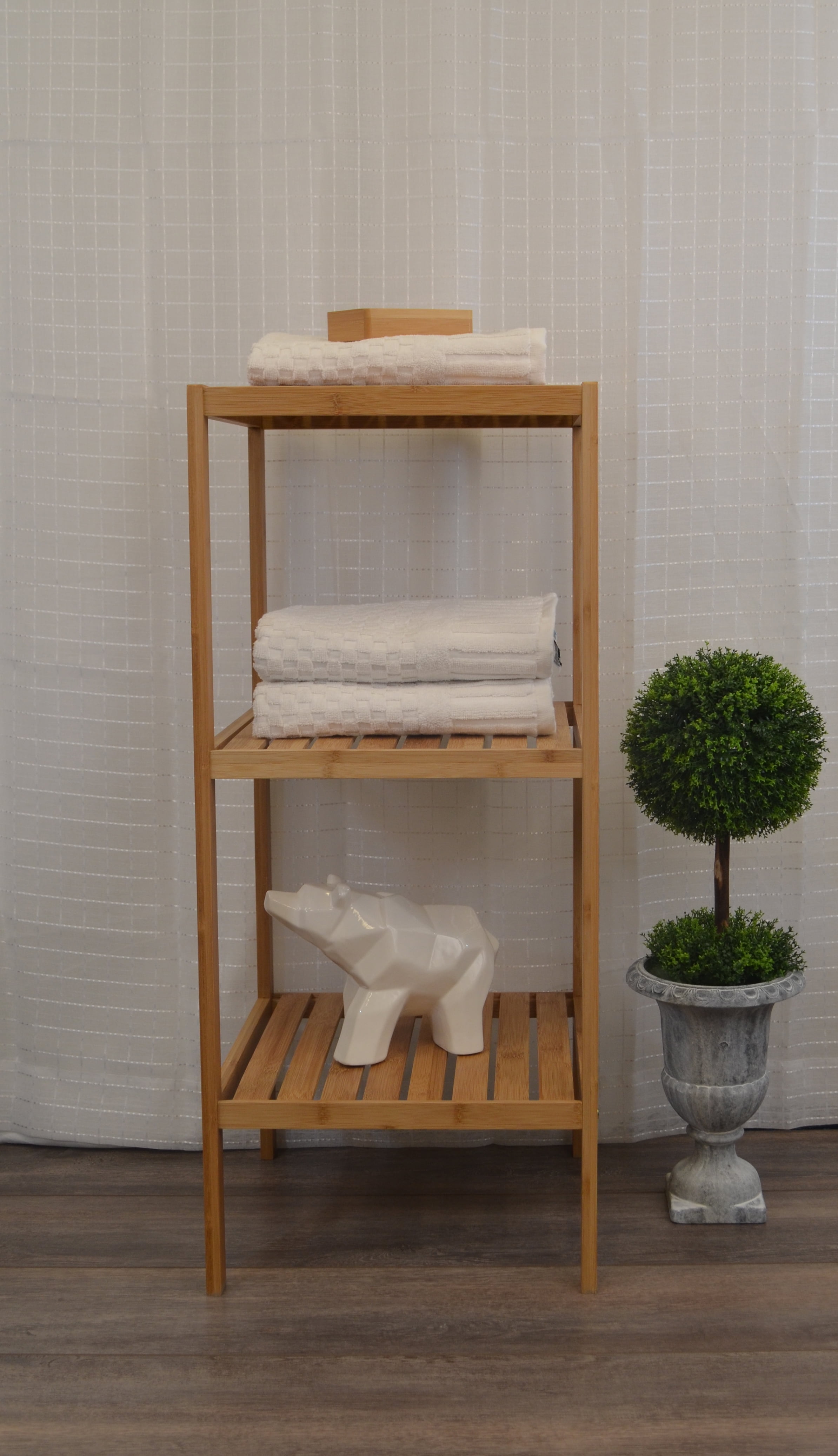 3 Tier Bathroom Tower Shelf Free Standing Bamboo Walmart Canada