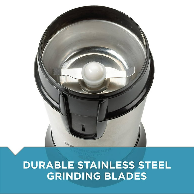 BLACK+DECKER SmartGrind Coffee Grinder with Stainless Steel Blades