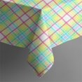 thumbnail image 5 of Colorful Grid Checkered Pattern Square Tablecloth,Waterproof Square Table Cover,Wipeable Spillproof Washable Table Cover for Home Kitchen Party Decor 52"x52"(132x132cm), 5 of 6