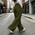 thumbnail image 4 of Khunlpohl Women's Wide Leg Sweatpant Elastic Waist Casual Loose Pants Workout Running Sports Sweatpants with Pockets, 4 of 7