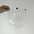 thumbnail image 3 of Retro 3 Snaps Bubble Visor for Open Face Helmets Vintage Shield Accessories, 3 of 5