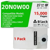 Waste Toner Bottle Compatible with Lexmark CS331 CS431 CX331 CX431 C2326 C3224 C3326 C3426 MC3224 MC3326 MC3426 for Xerox C230 C235 C236 C2410 for Ricoh MC240 PC200 Printer (Waste Toner Box-1Pack)