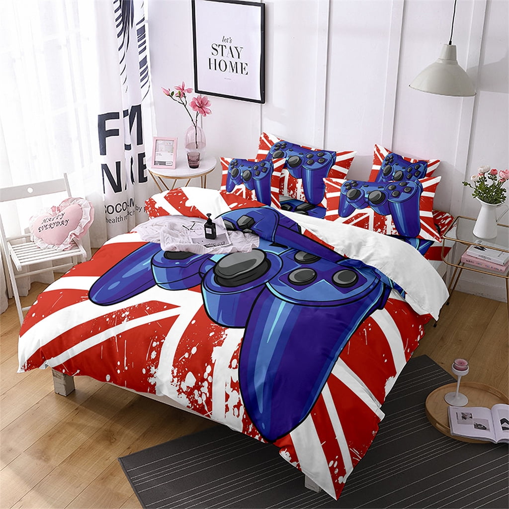 3D Game Controller Print Bedding Comforter Set Twin Full Queen King Size Gamepad Bed Duvet Cover