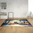 thumbnail image 2 of Happy Halloween Vampire Poodle BOO with Pumpkins Fun and Spooky Indoor Rug Poodles Dog Lover Gifts Idea Carpet Living Bed Room Sofa Home Decor - 00018, 2 of 5