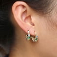 thumbnail image 2 of Geemwin 925 Silver Needle Circle Ear Buckle Ear Studs Female Personality Style Simple and Versatile Cold Style Earrings, 2 of 5