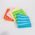 thumbnail image 4 of Giyblacko Dish Towels Microfiber Cleaning&nbsp;Cloths Striped Non Oiled Multifunctional Microfiber Rag Lazy Dishwashing Hundred Cleaning Cloth Dishwashing Cloth, 4 of 7